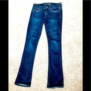 American eagle outfitters stretch straight leg jeans dark wash women’s vintage